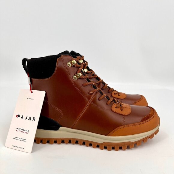 Pajar Fortuo 2.0 Boot Size 9.5M Brown Black Waterproof Leather Lace-Up - Picture 11 of 16